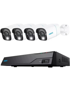 Kit Videosorveglianza NVR PoE 8CH 2TB HDD e 4 Telecamere di Sicurezza PoE