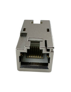 Accoppiatore RJ45 Cat6A 8P8C Femmina/ Femmina 10G STP Silver 2