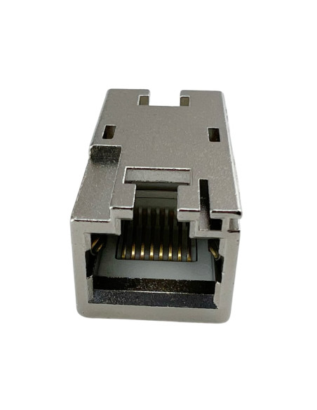 Accoppiatore RJ45 Cat6A 8P8C Femmina/ Femmina 10G STP Silver
