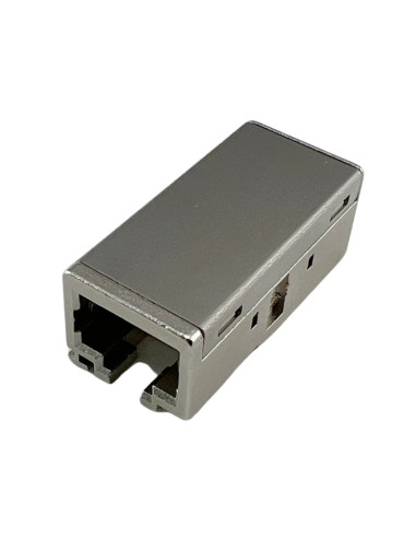 Accoppiatore RJ45 Cat6A 8P8C Femmina/ Femmina 10G STP Silver