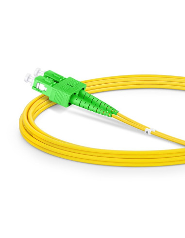 Cavo Fibra Ottica Monomodale OS2 SC/APC Duplex a SC/APC Duplex 9/125 G657.A2 15m