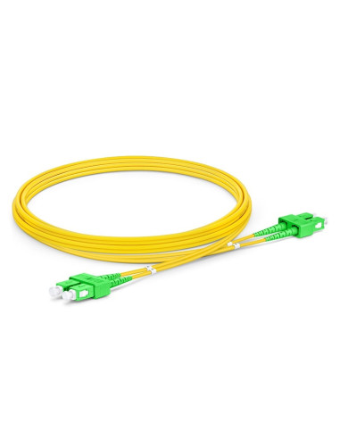 Cavo Fibra Ottica Monomodale OS2 SC/APC Duplex a SC/APC Duplex 9/125 G657.A2 15m