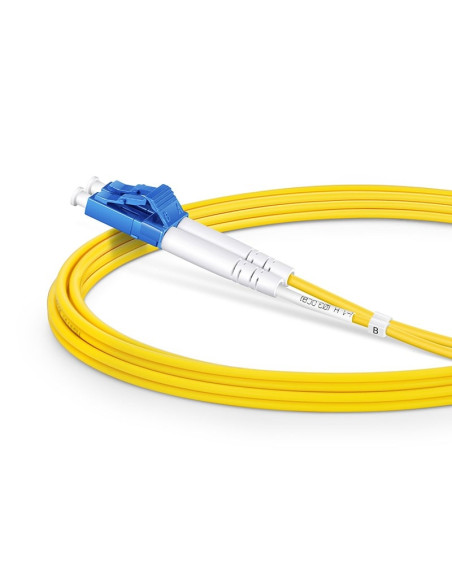 Cavo in Fibra Ottica Monomodale OS2 LC-APC Duplex a LC-UPC Duplex 9/125 G657.A2 3m