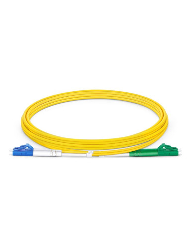 Cavo in Fibra Ottica Monomodale OS2 LC-APC Duplex a LC-UPC Duplex 9/125 G657.A2 10m