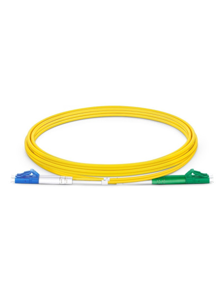 Cavo in Fibra Ottica Monomodale OS2 LC-APC Duplex a LC-UPC Duplex 9/125 G657.A2 10m