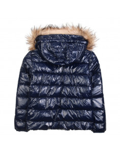 Refrigue 2841O0022 Giubbotto Cappuccio con Pelliccia Bambina Blu 2