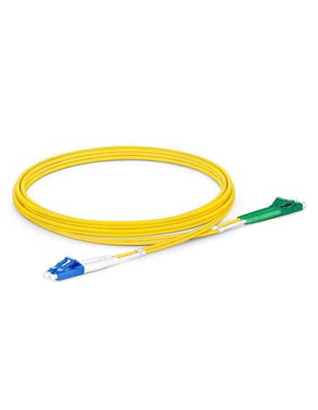 Cavo in Fibra Ottica Monomodale OS2 LC-APC Duplex a LC-UPC Duplex 9/125 G657.A2 3m