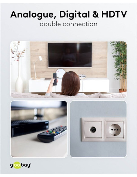 Splitter 2 vie per satellite 100 db