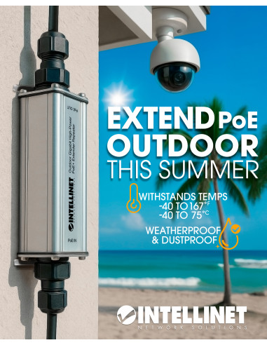 Extender Repeater PoE+ Gigabit High-Power per Esterno