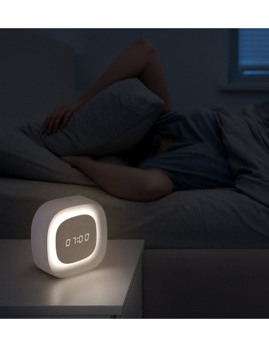 Sveglia Wireless Multifunzione con Luce Notturna Regolabile