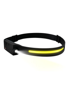 Lampada Frontale con Torcia e Striscia LED con Sensore e Ricarica USB-C&trade