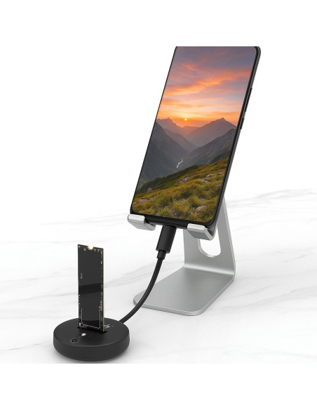 Docking Station M.2 SATA/NVME SSD a USB-C&trade