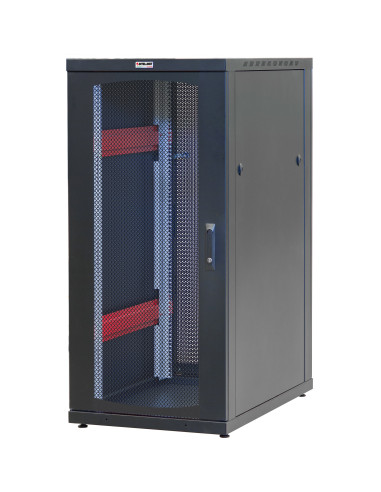 Armadio Server Rack 19'' 600x1000 20 Unita' Nero Grigliato serie IdealNET