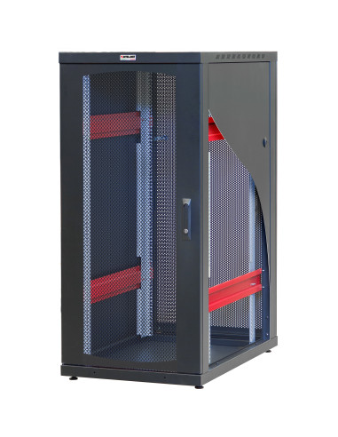 Armadio Server Rack 19'' 600x1000 20 Unita' Nero Grigliato serie IdealNET