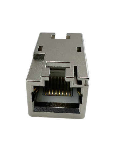 Accoppiatore RJ45 Cat6A 8P8C Femmina/ Femmina 10G STP Silver