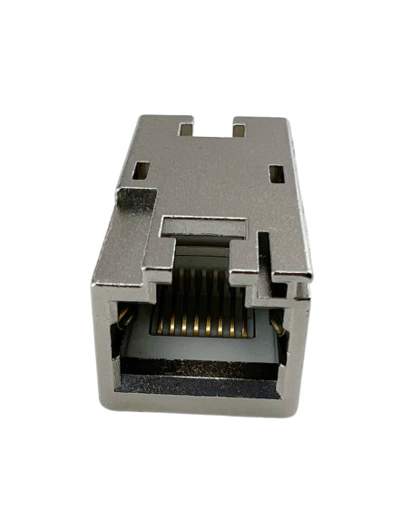 Accoppiatore RJ45 Cat6A 8P8C Femmina/ Femmina 10G STP Silver