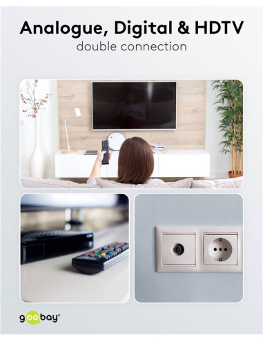Splitter 2 vie per satellite 100 db