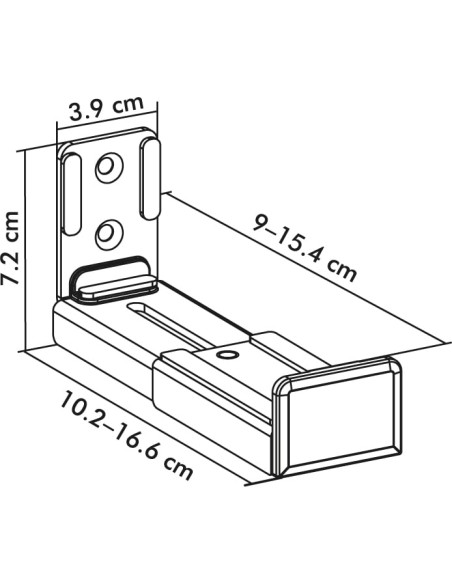 Supporto da Parete per Soundbar da 9 a 15