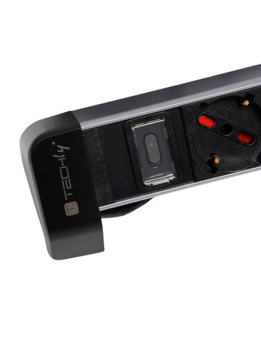 Multipresa da Tavolo 2 prese Italiane Bipasso 1 USB-C&trade e 1 USB-A