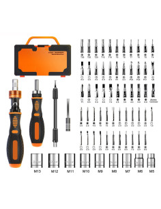 Kit Valigetta 69 pezzi Cacciaviti Bussole e Punte Professionali 2
