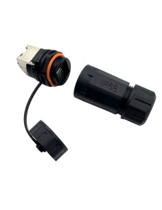 Accoppiatore Keystone da Pannello RJ45 Cat.6 STP Impermeabile IP68