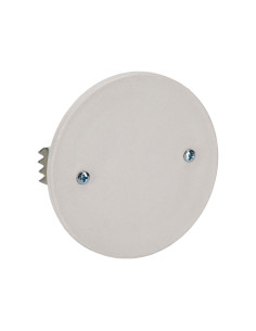 Coperchio con Graffe per Scatola da Incasso &oslash85mm Bianco