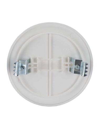 Coperchio con Graffe per Scatola da Incasso &oslash85mm Bianco