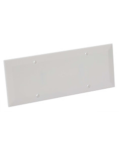 Coperchio Ribassato con Viti per Scatola da Incasso Rettangolare 6/7 Moduli Bianco