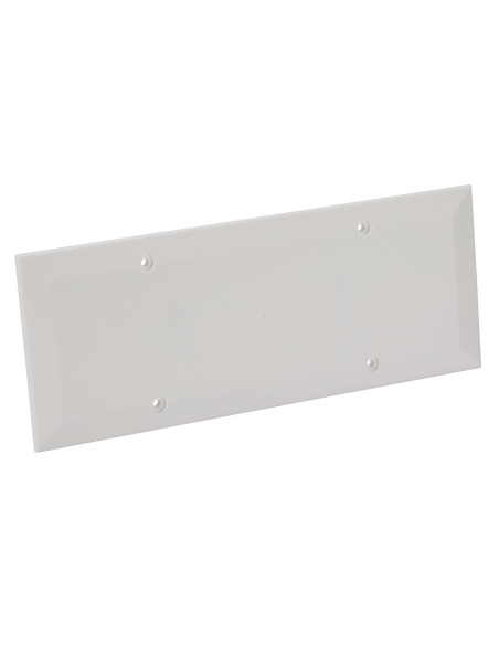 Coperchio Ribassato con Viti per Scatola da Incasso Rettangolare 6/7 Moduli Bianco
