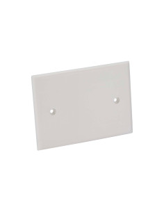 Coperchio Ribassato con Viti per Scatola da Incasso Rettangolare 3 Moduli Bianco