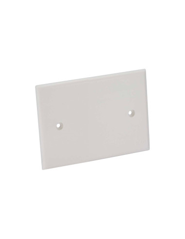 Coperchio Ribassato con Viti per Scatola da Incasso Rettangolare 3 Moduli Bianco