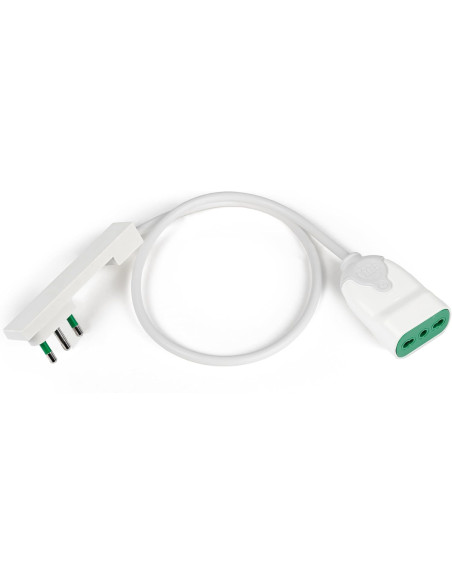 Cavo Alimentazione Spina Italiana Salvaspazio Ultrapiatta 2P+T 16A Presa italiana 2P+T 16A 0