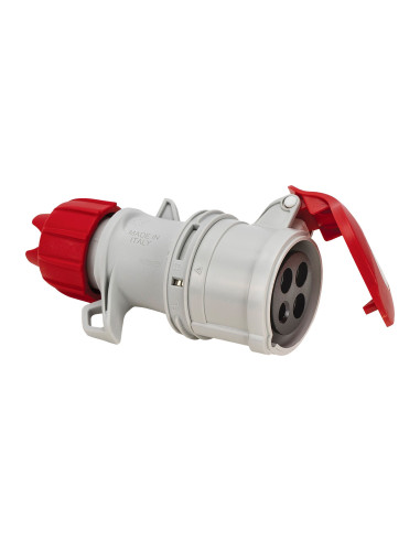 Presa Mobile 3P+T 16A 400V 6h IP54 Cablaggio a Vite