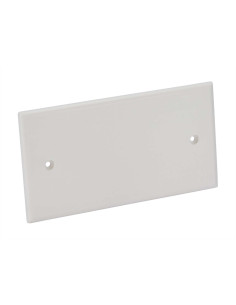 Coperchio Ribassato con Viti per Scatola da Incasso Rettangolare 4 Moduli Bianco 2