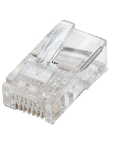 Confezione 100 Plug RJ45 UTP per Cavo Flessibile Cat.5E