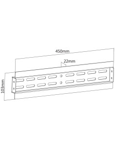 Barra Aggiuntiva per Supporti TV a Muro Video Wall 2