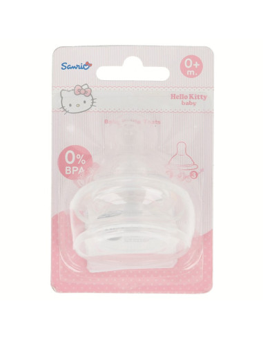 Hello Kitty - Silicone nipple for 0 m...