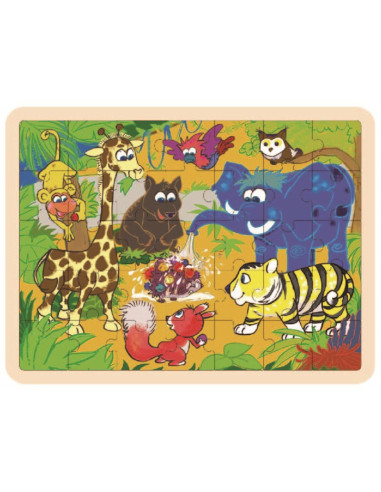 Top Bright - Wooden jungle puzzle (35...