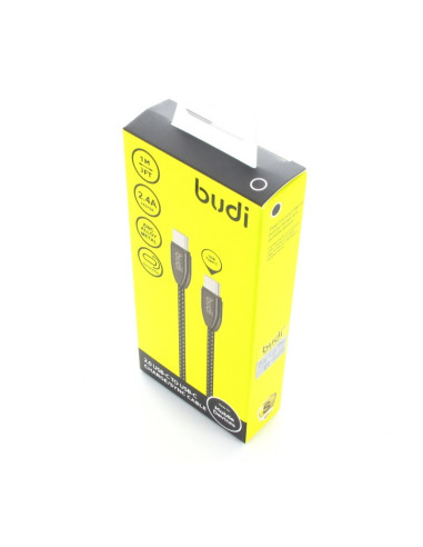 Budi - USB-C to USB-C cable, 2.4A, 1...
