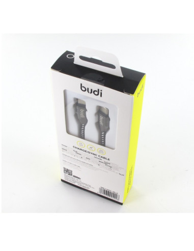Budi - USB-C to USB-C cable, 2.4A, 1...