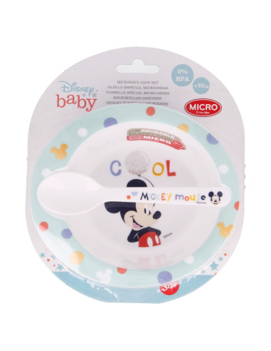 Mickey Mouse - Microwave set (bowl...
