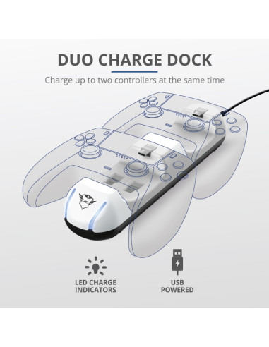 Trust GXT250 - Charger for 2 PS5 Pads