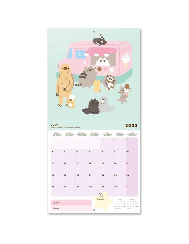 Pusheen - Calendario da parete 2022...
