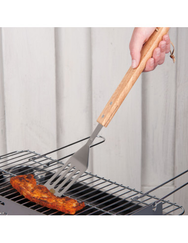 BBQ - grill shovel, oak handle 41 cm