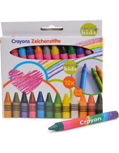 Topwrite - 12-color pastel crayons