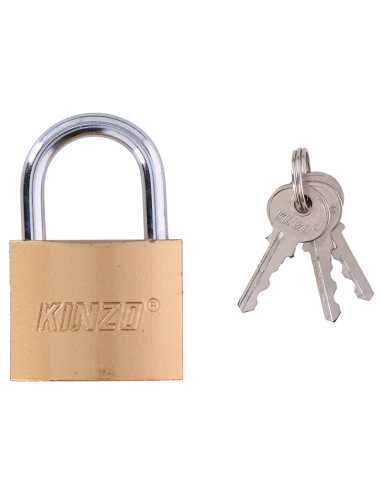Kinzo - 50 mm brass padlock with...