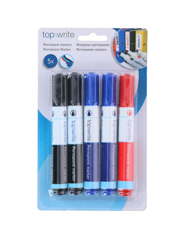 Topwrite - Set of permanent markers 5...