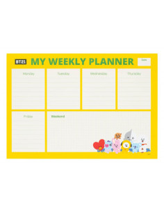 BT21 - Weekly planner 54 A4...