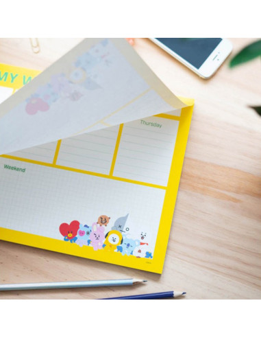 BT21 - Weekly planner 54 A4 pages