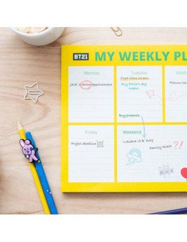BT21 - Weekly planner 54 A4 pages